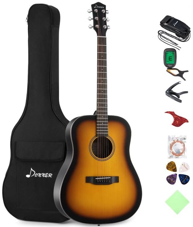Donner DAG-1C Beginner Acoustic Guitar